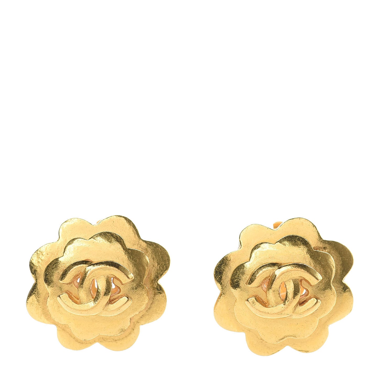 CC Clip On Earrings Gold