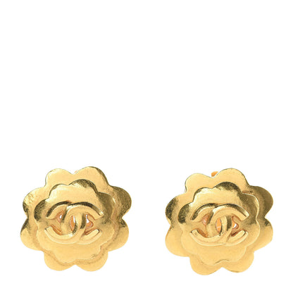Chanel CC Clip On Earrings Gold 1 of 4