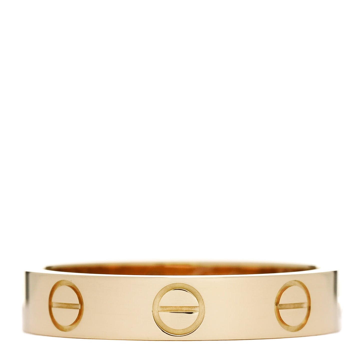 18K Yellow Gold 3.5mm LOVE Wedding Band Ring 50 5.25