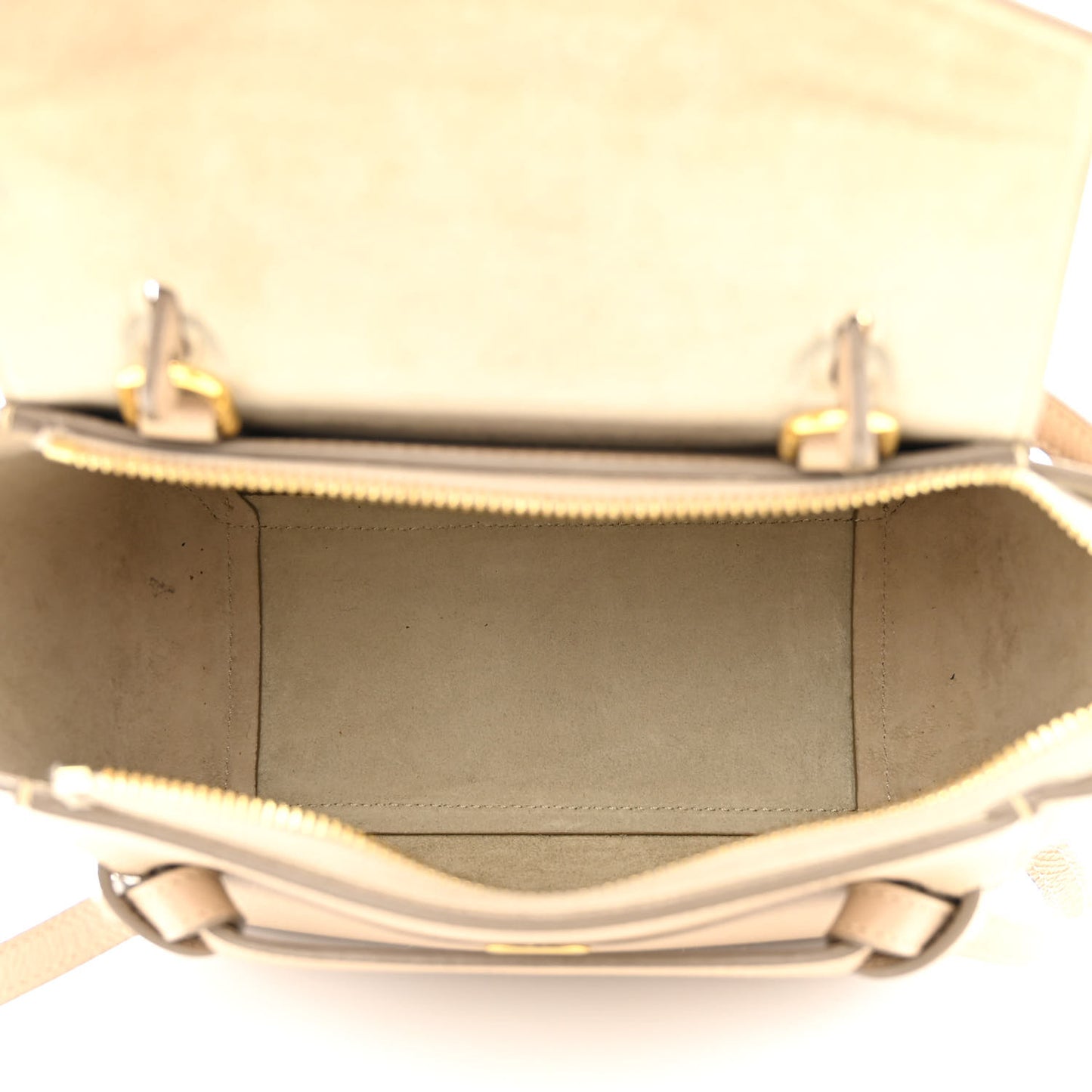Grained Calfskin Nano Belt Bag Light Taupe