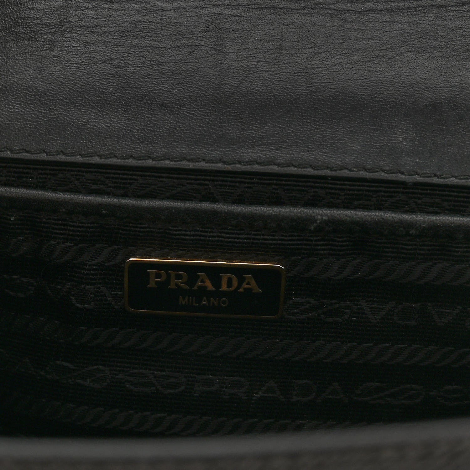Prada Saffiano Soft Calfskin Chain Crossbody Bag Black 6 of 9