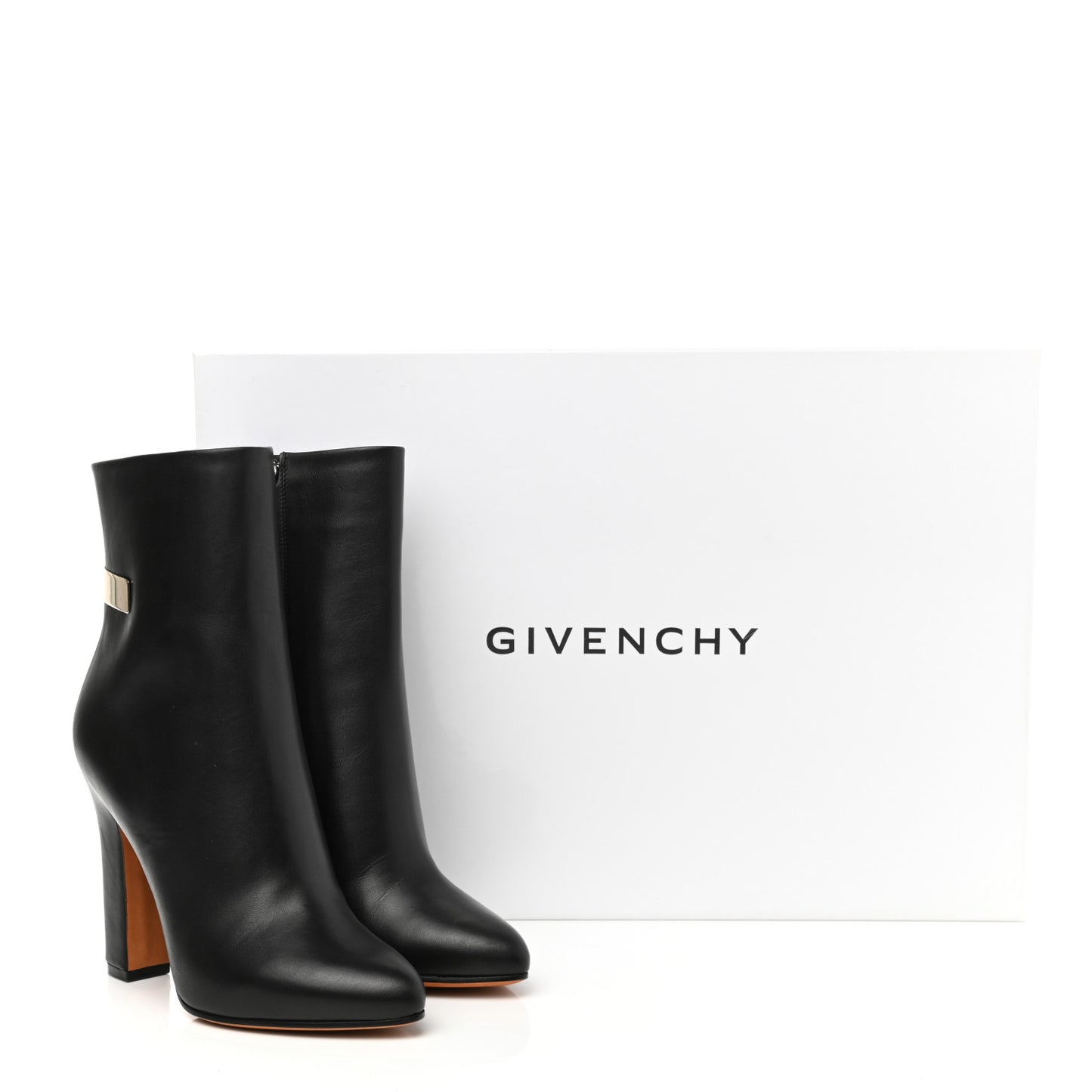 Smooth Calfskin Ankle Boots 36 Black