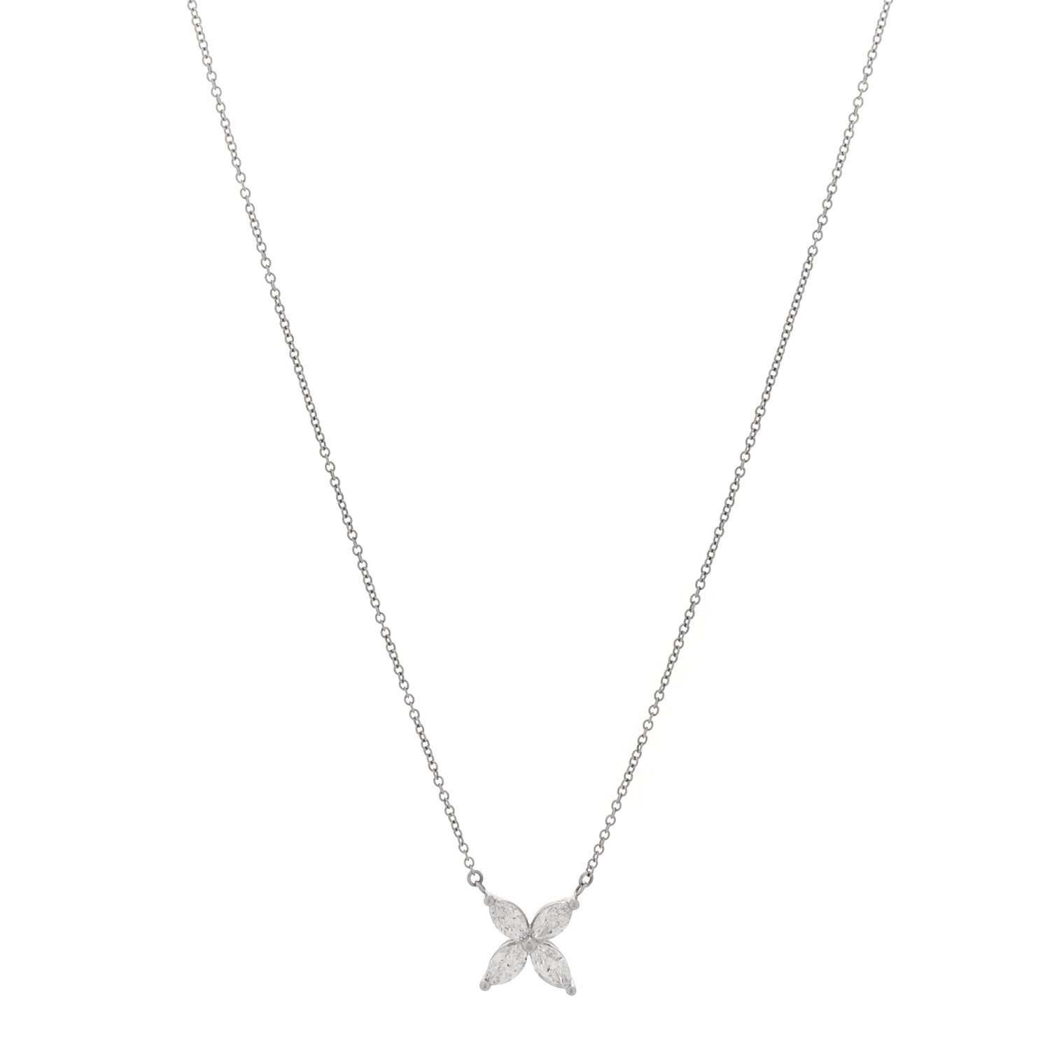 Tiffany Platinum Diamond Large Victoria Necklace 1 of 5