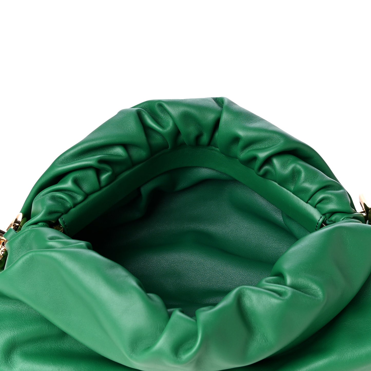 Calfskin The Pouch Chain Racing Green