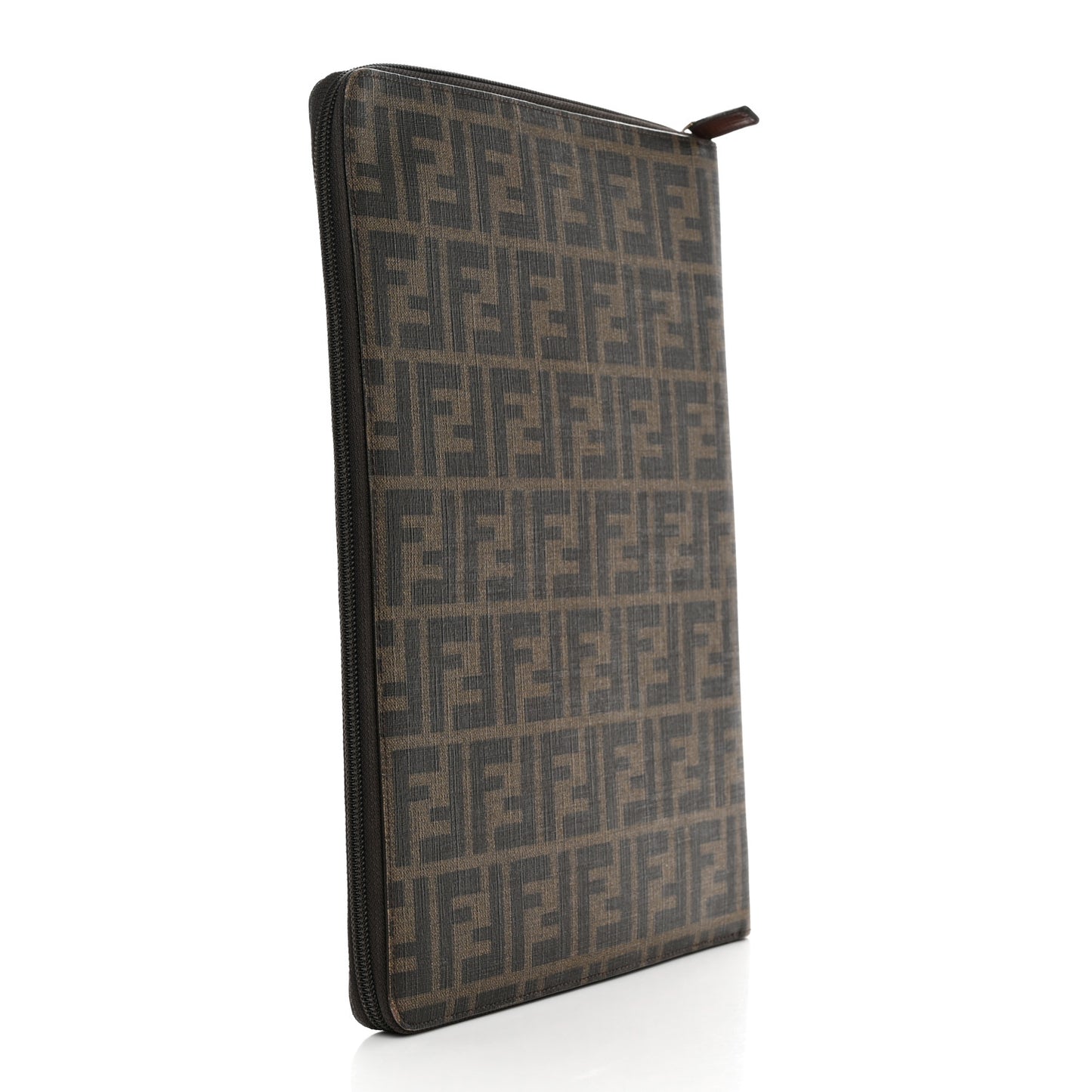 Zucca Spalmati Zip Around Document Holder Tobacco