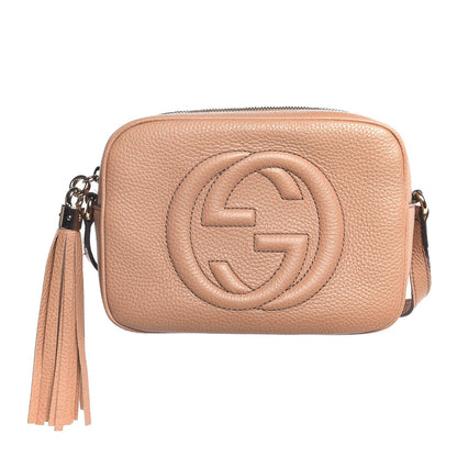Gucci Pebbled Calfskin Small Soho Disco Bag Rose Beige 1 of 8