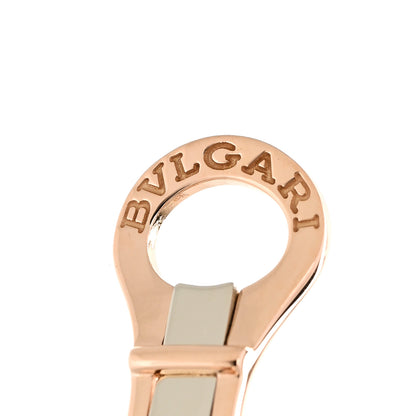 Bulgari 18K Rose Gold Diamond Serpenti Viper Hoop Pave Earrings 4 of 6