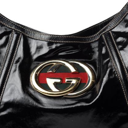 Gucci Dialux Medium Britt Shoulder Bag Black 10 of 10