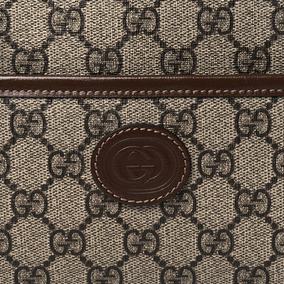 Gucci GG Supreme Monogram Azalea Calfskin Mini Retro Interlocking G Shoulder Bag Beige Ebony Brown Sugar 8 of 11