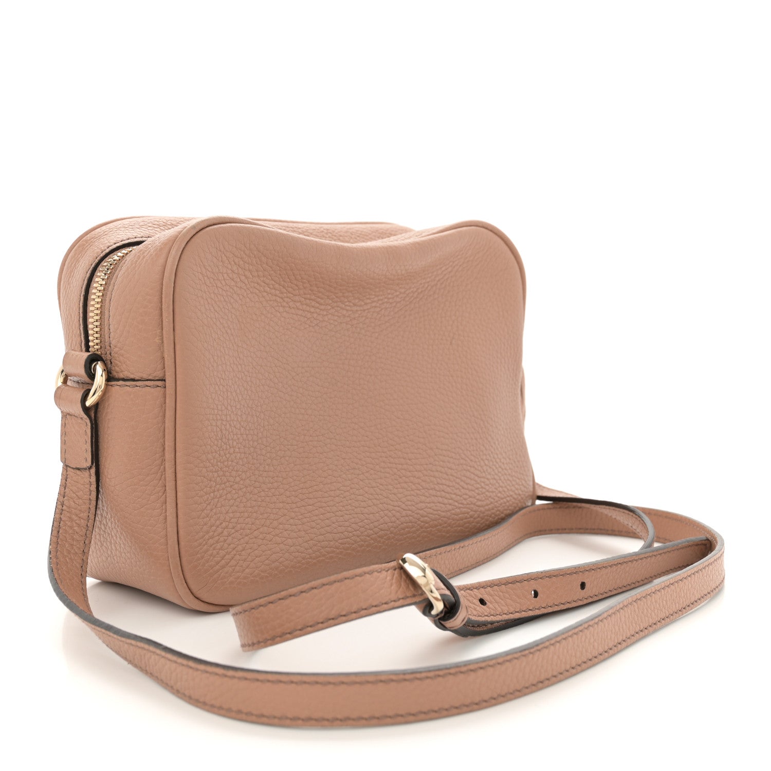 Gucci Pebbled Calfskin Small Soho Disco Bag Camelia 3 of 13