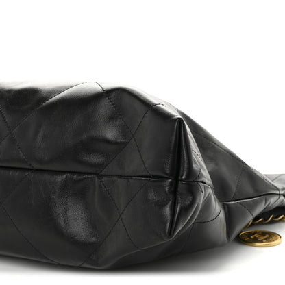 Chanel Shiny Calfskin Quilted Small Chanel 22 Black 11 of 11