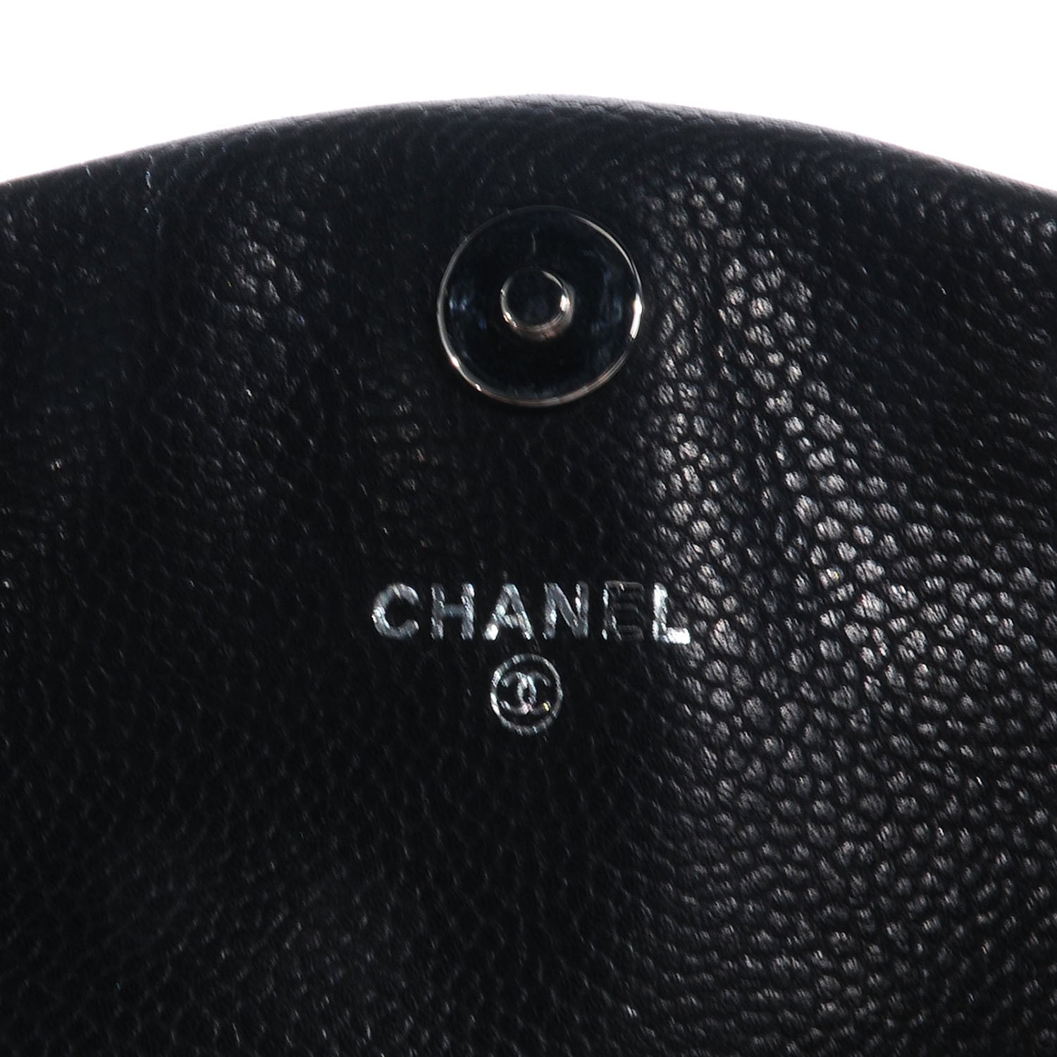 Chanel Caviar Half Moon Wallet On Chain WOC Black 5 of 8