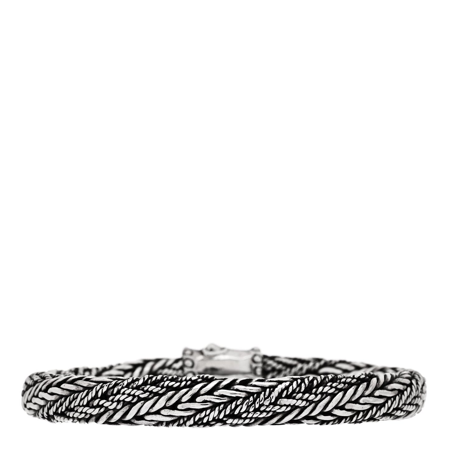 Sterling Silver 8.5mm Woven Chain Bracelet