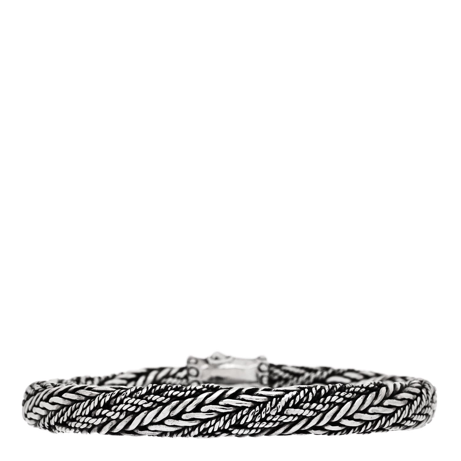 John Hardy Sterling Silver 8.5mm Woven Chain Bracelet 2 of 3