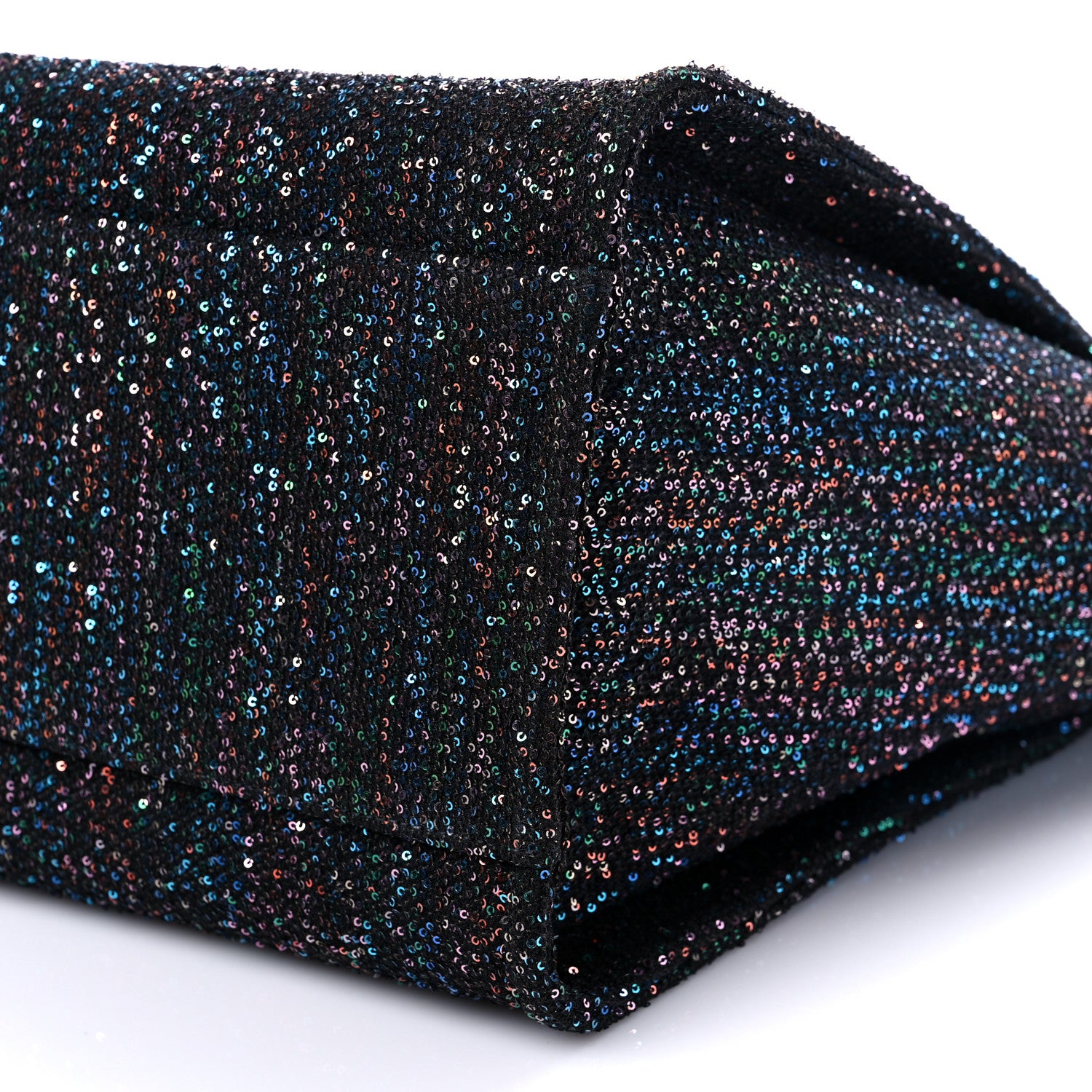 Chanel Viscose Sequins Medium Deauville Tote Black 9 of 9