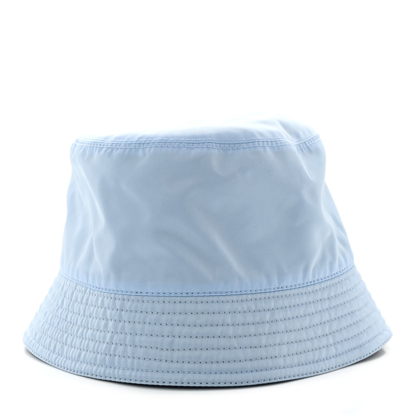 Re-Nylon Metal Triangle Logo Womens Bucket Hat M Celeste
