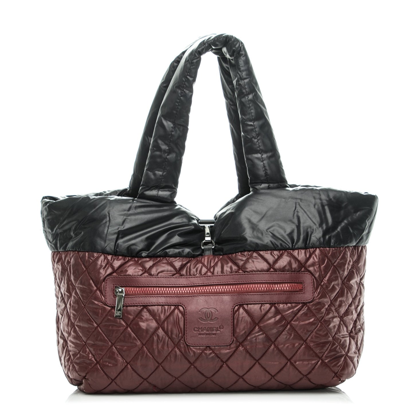 Nylon Medium Coco Cocoon Reversible Tote Black