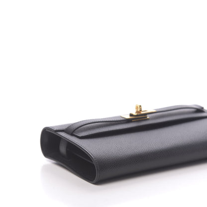 Hermes Epsom Kelly Wallet To Go Black 7 of 9