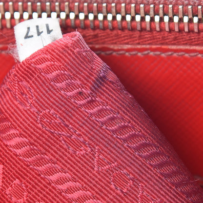 Prada Saffiano Vernice Small Galleria Double Zip Rosso 11 of 25