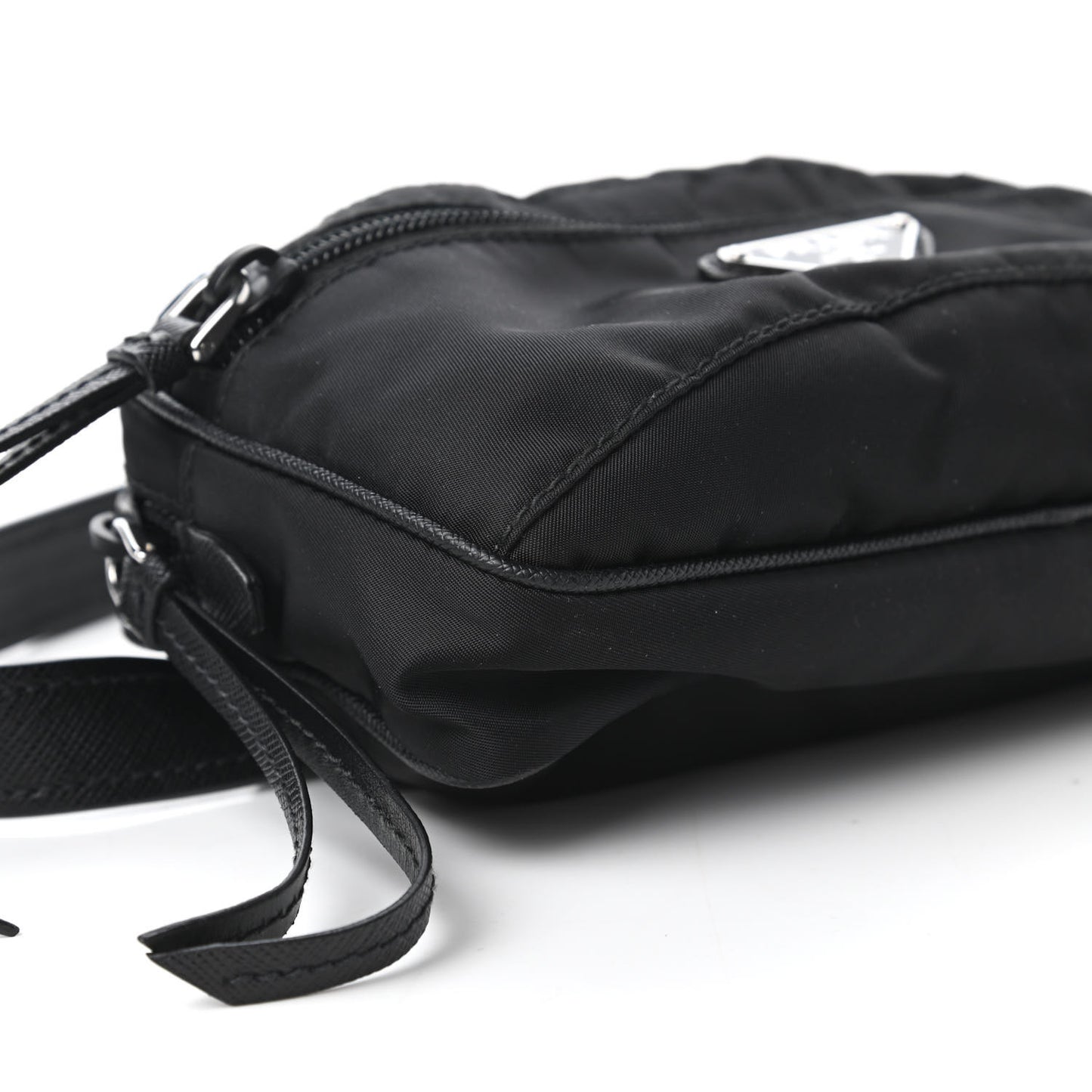 Tessuto Nylon Saffiano Belt Bag Black