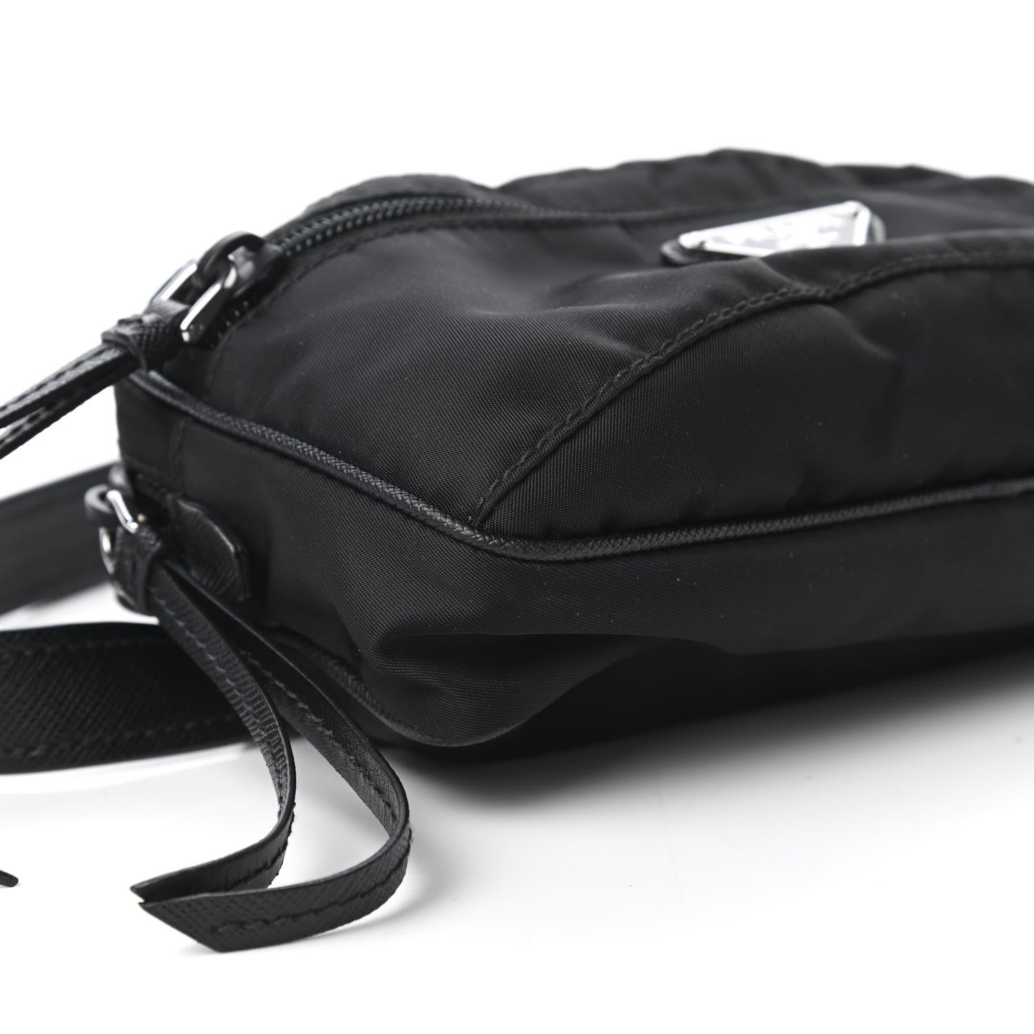 Prada Tessuto Nylon Saffiano Belt Bag Black 6 of 10