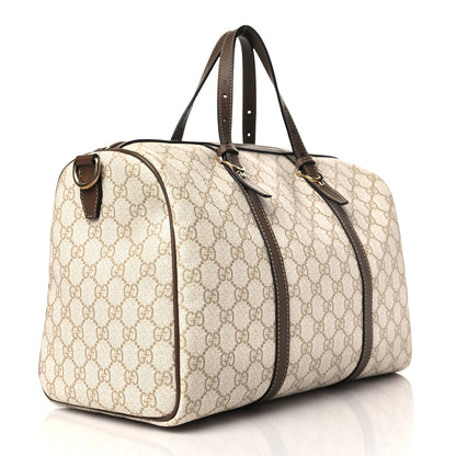 Gucci GG Supreme Monogram Calfskin Medium Nice Boston New Mystic White Beige Brown 3 of 8
