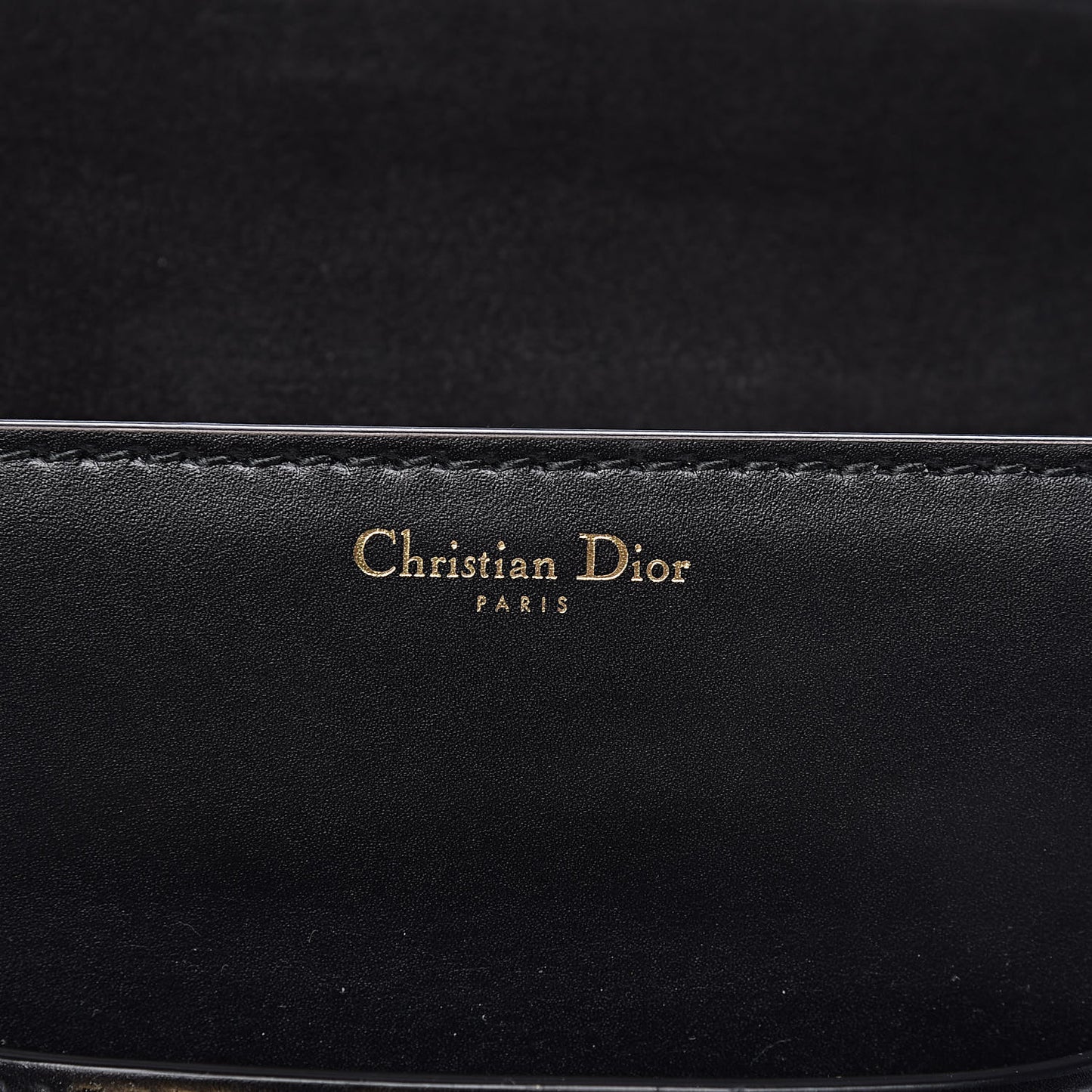 Smooth Calfskin Dio(r)evolution Flap Clutch Black