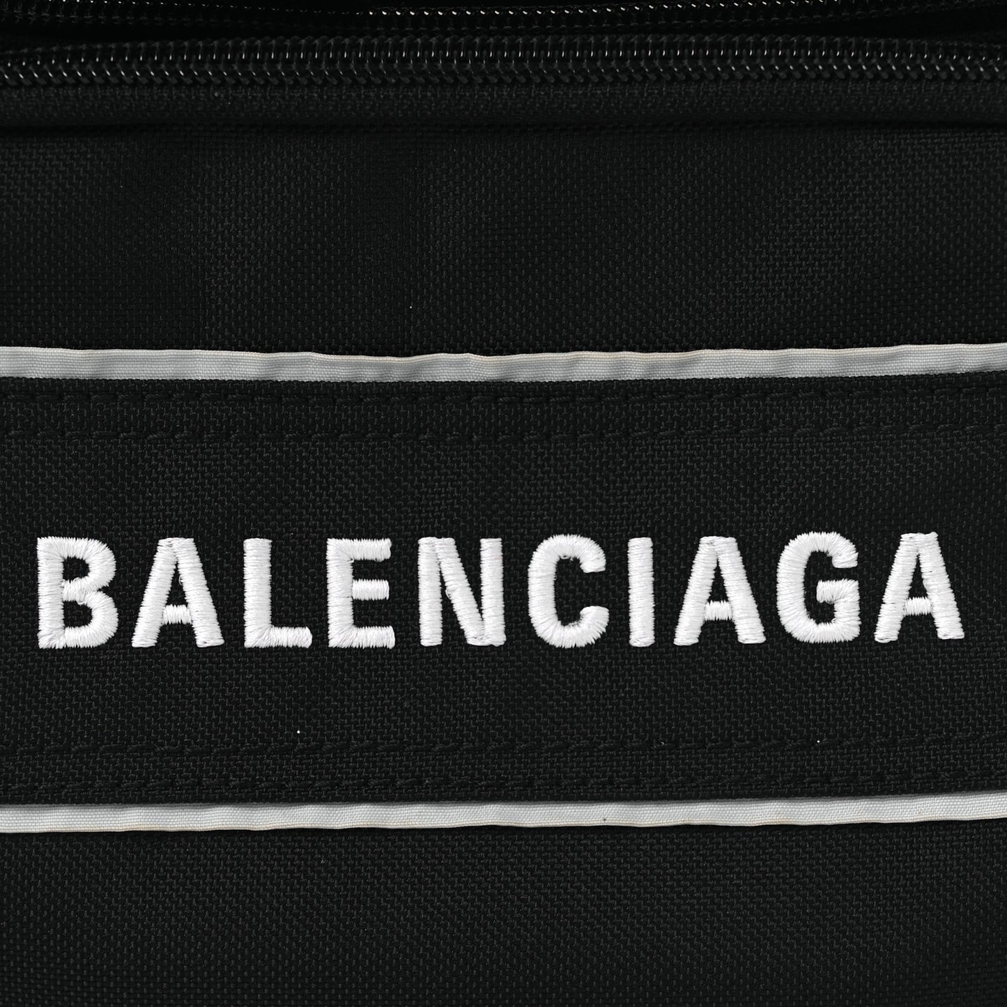 Nylon Logo Sport Camera Bag Black