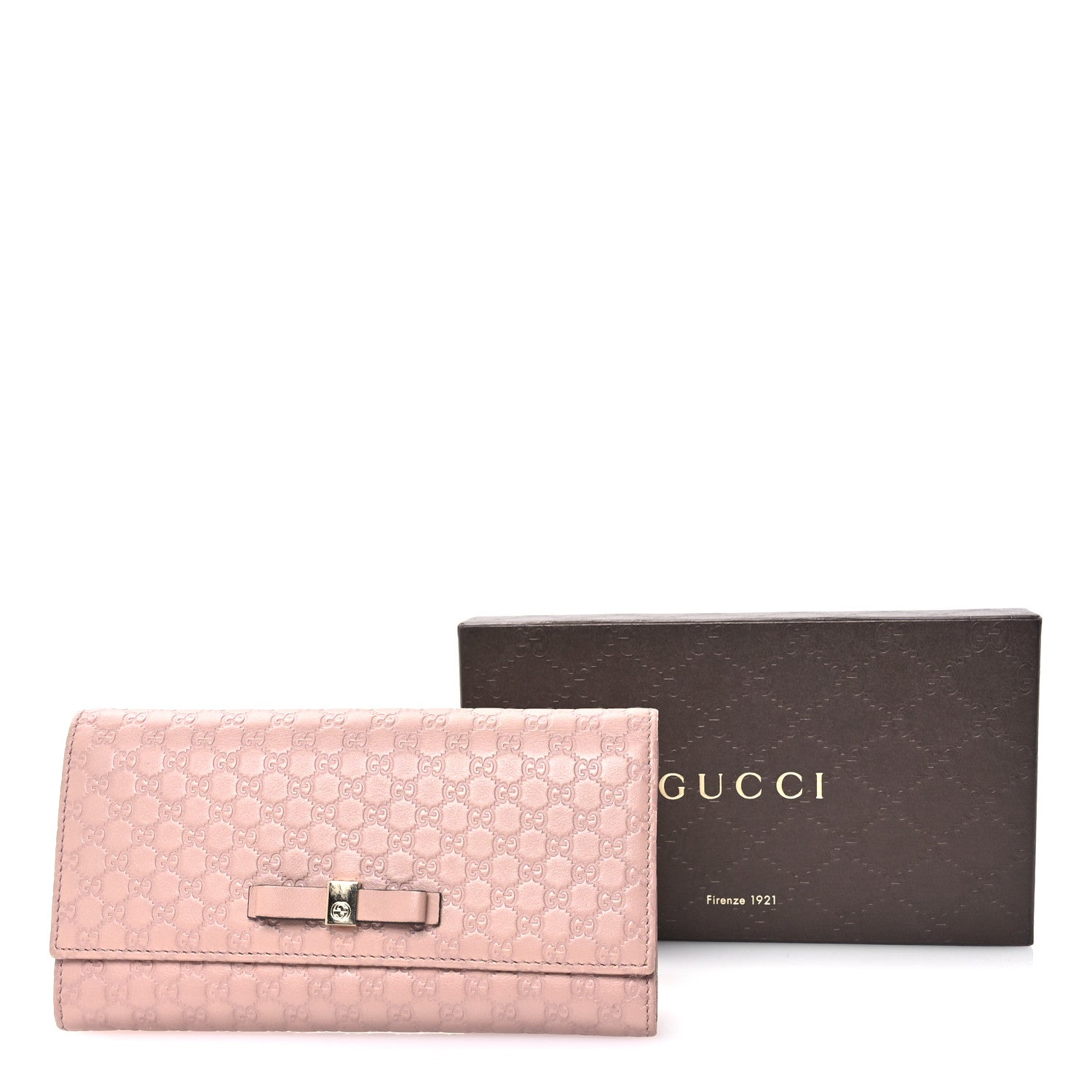 Gucci Microguccissima Bow Continental Wallet Soft Pink 8 of 8