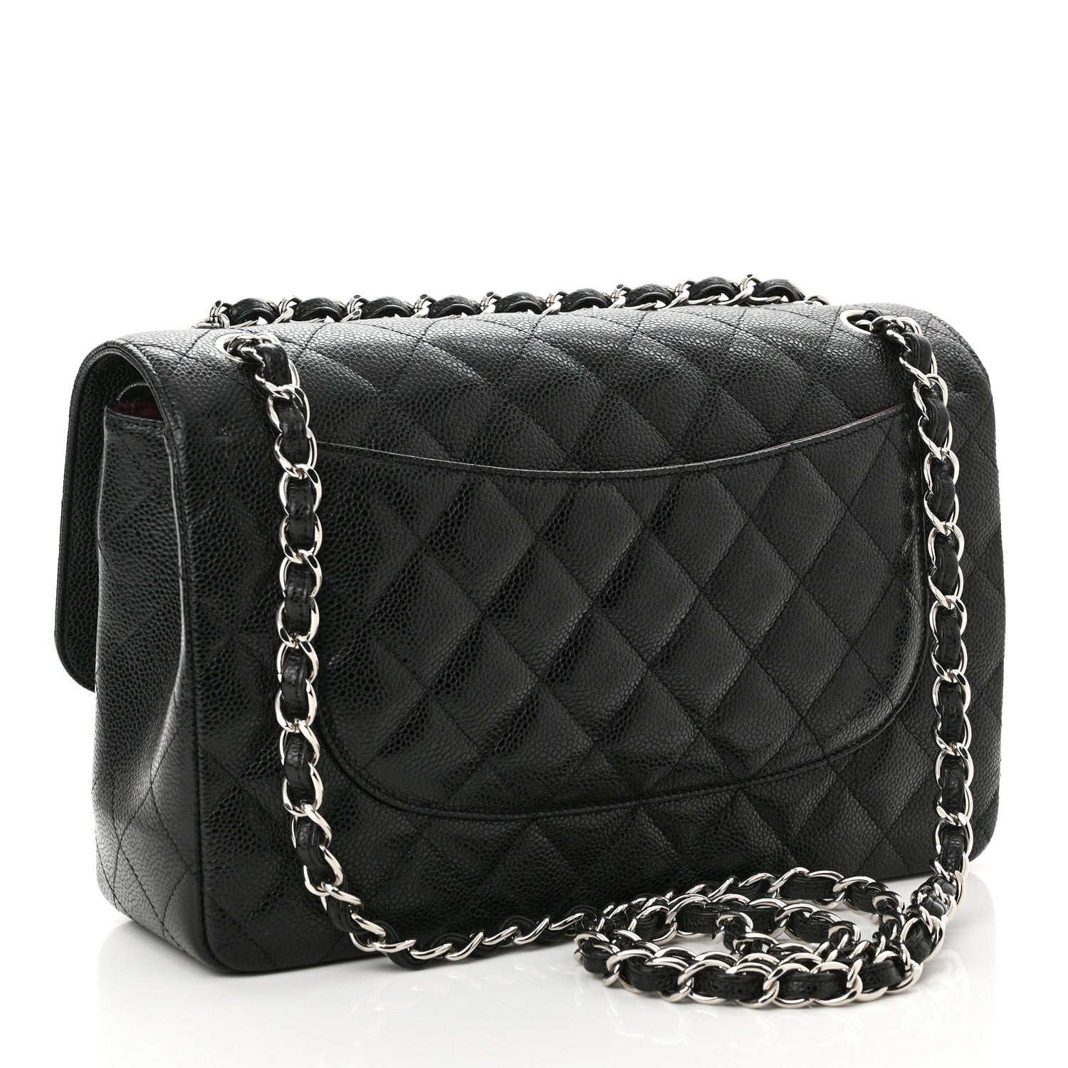 Chanel Caviar Quilted Jumbo Double Flap Black 3 of 11