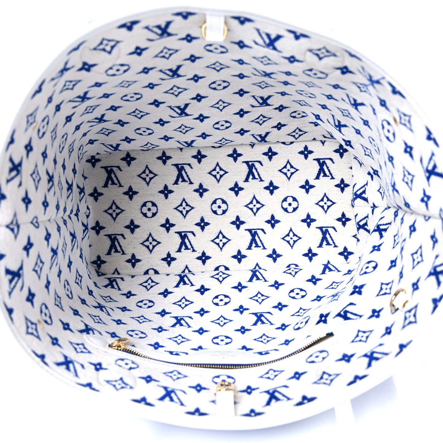 Jacquard Velvet Monogram LV Match Neverfull MM Bleu