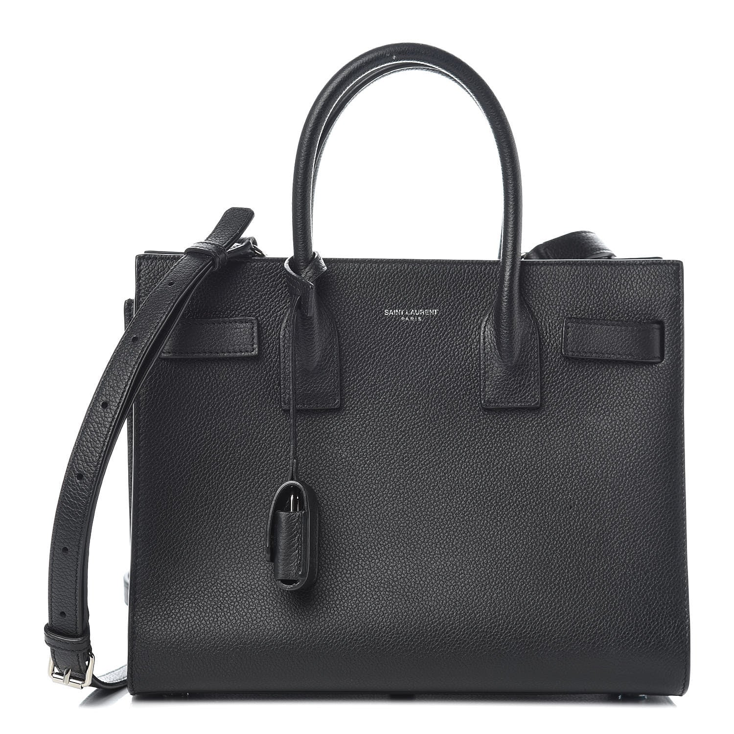 Saint Laurent Grained Calfskin Baby Sac De Jour Black 1 of 11