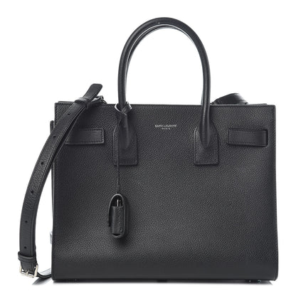 Saint Laurent Grained Calfskin Baby Sac De Jour Black 1 of 11