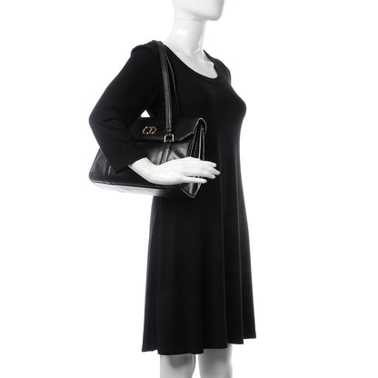 Christian Dior Calfskin CD Shoulder Bag Black 2 of 11