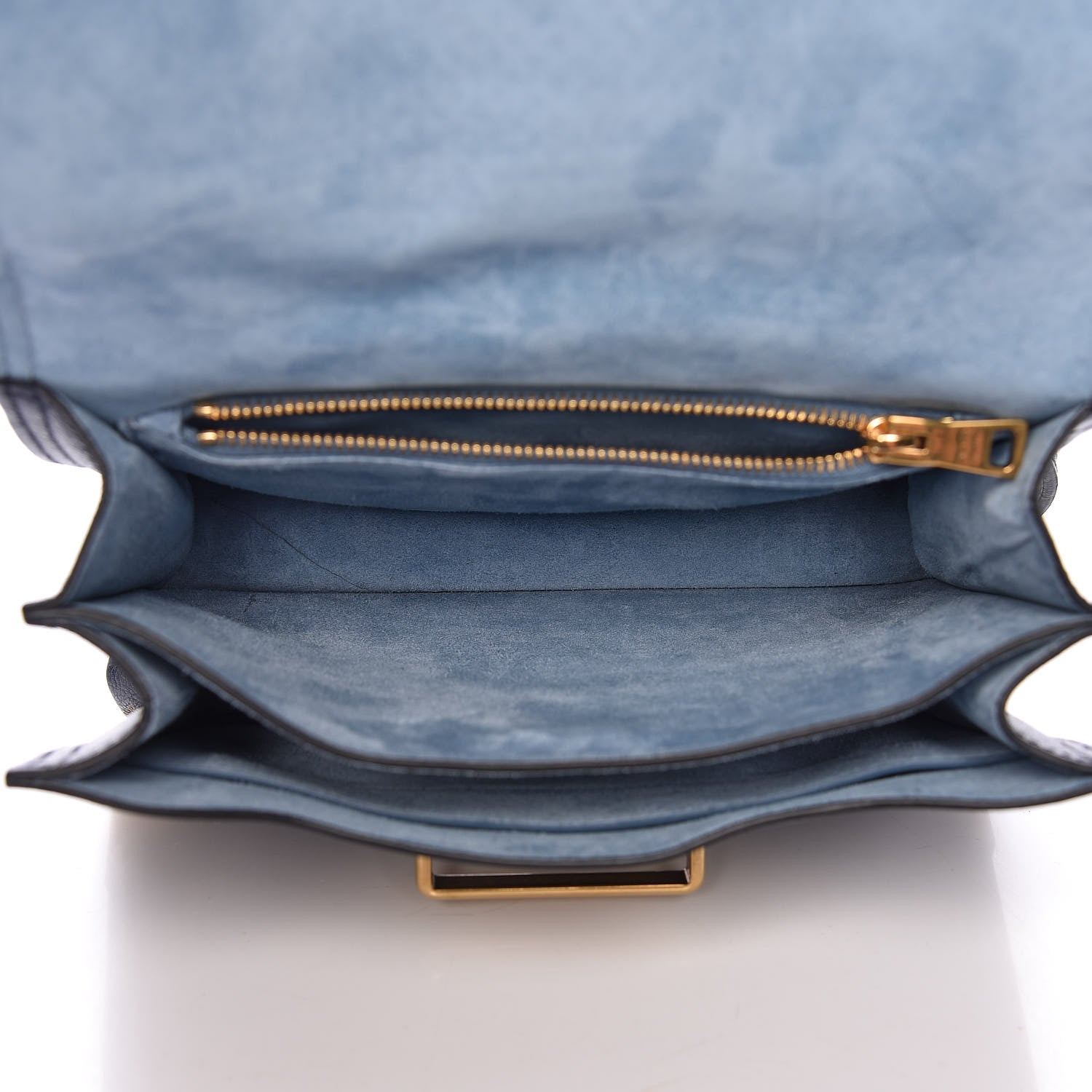 Prada Glace Calf Soft Cahier Bag Baltico Astrale 5 of 13