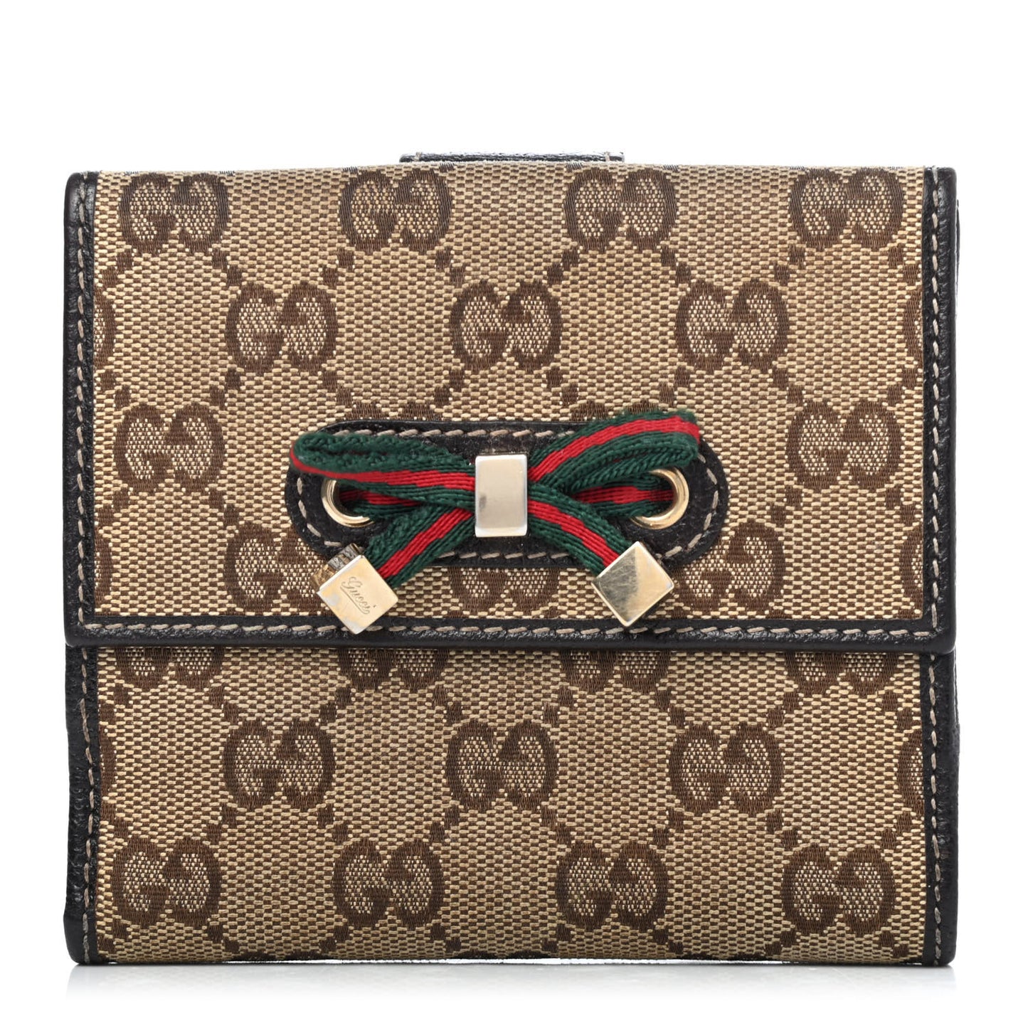 Monogram Princy Compact French Flap Wallet Brown