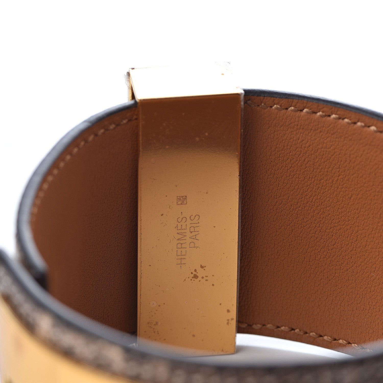 Hermes Lizard Collier De Chien CDC Bracelet S Ombre 4 of 4