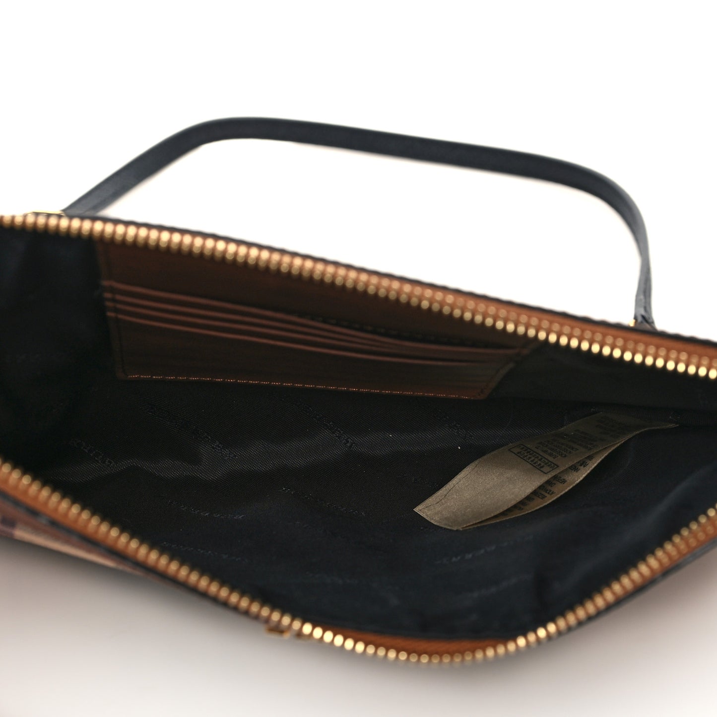 Haymarket Check Peyton Crossbody Clutch Bag Toffee