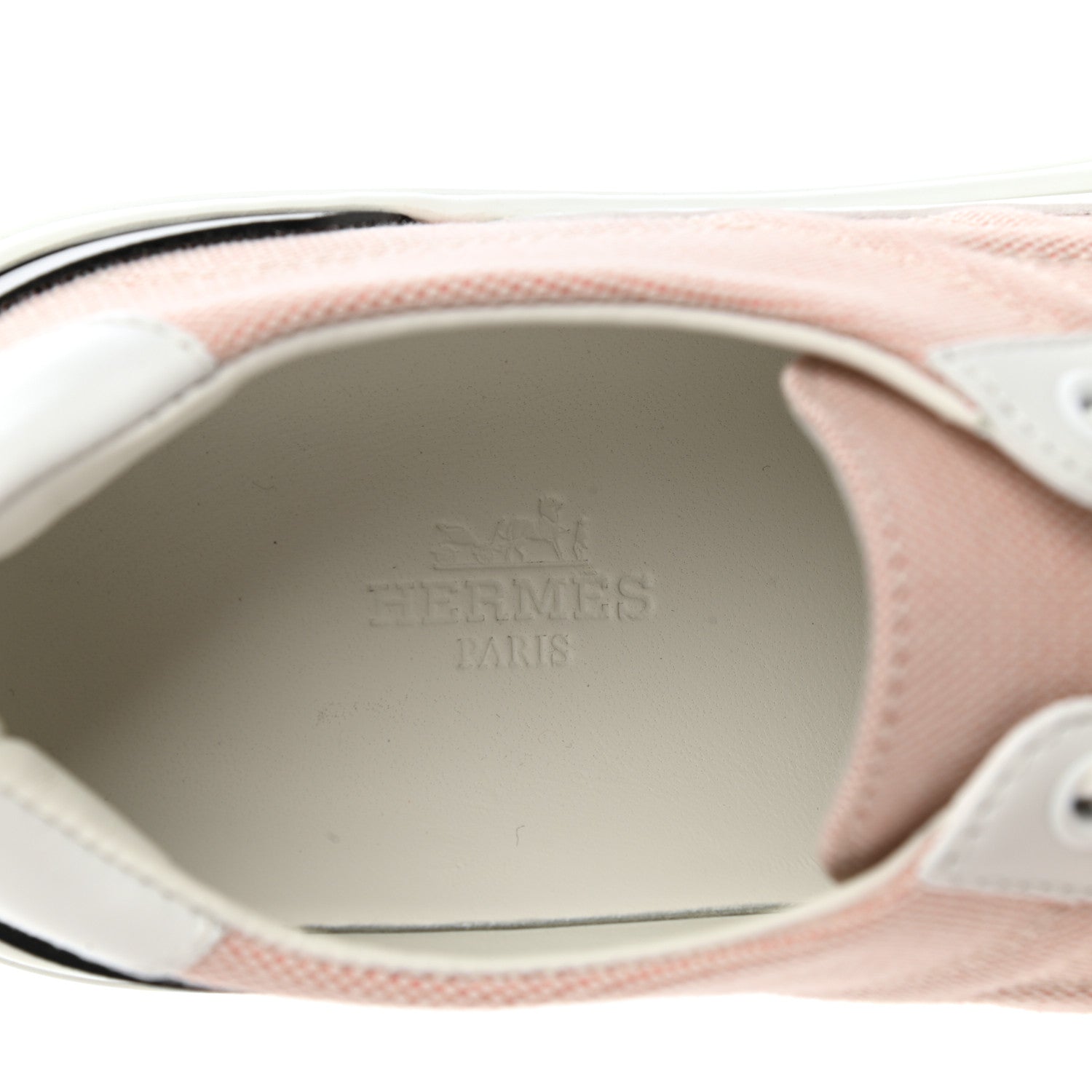 Hermes Canvas Calfskin Deep Sneakers 37 Framboise White 7 of 9