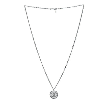 Chanel Mesh CC Necklace Silver 3 of 4