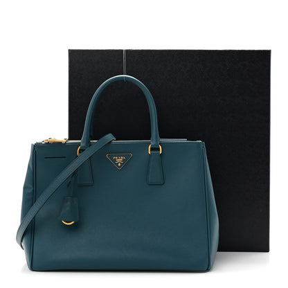 Prada Saffiano Medium Galleria Double Zip Tote Ottanio 12 of 12