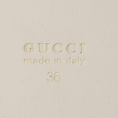 Gucci Metallic Nappa Peggy Platform Sneakers 36 Oro Vecchio 6 of 9