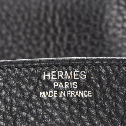 Hermes Taurillon Clemence Birkin 35 Black 13 of 26