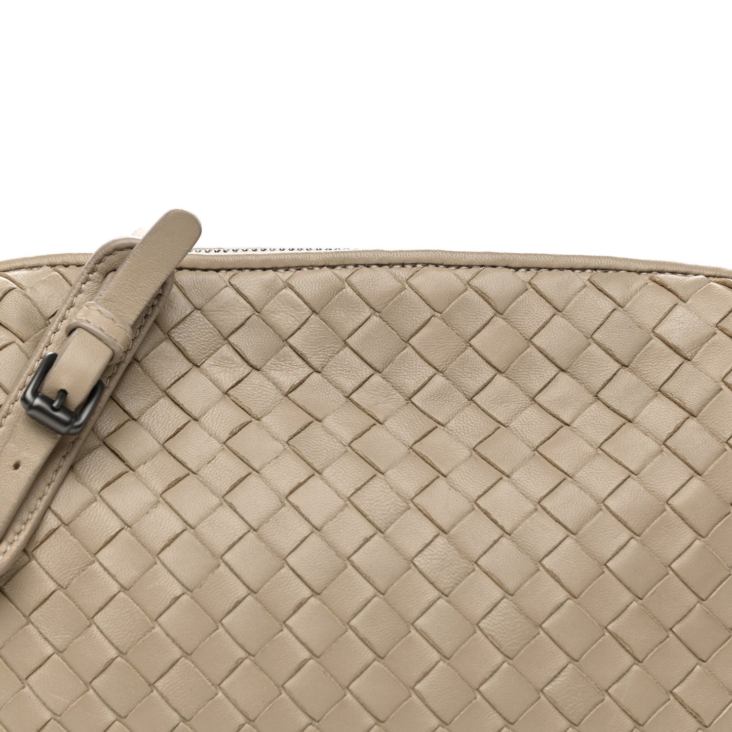 Nappa Intrecciato Crossbody Pillow New Sand