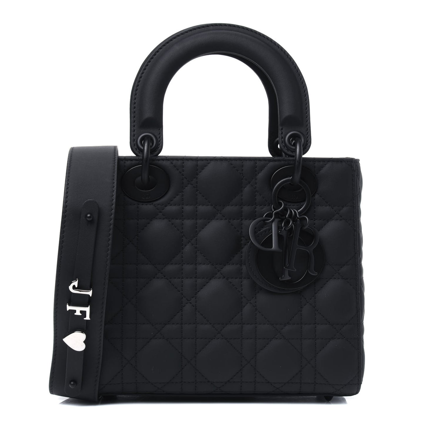 Ultra Matte Calfskin Cannage Small My ABCDior Lady Dior Black