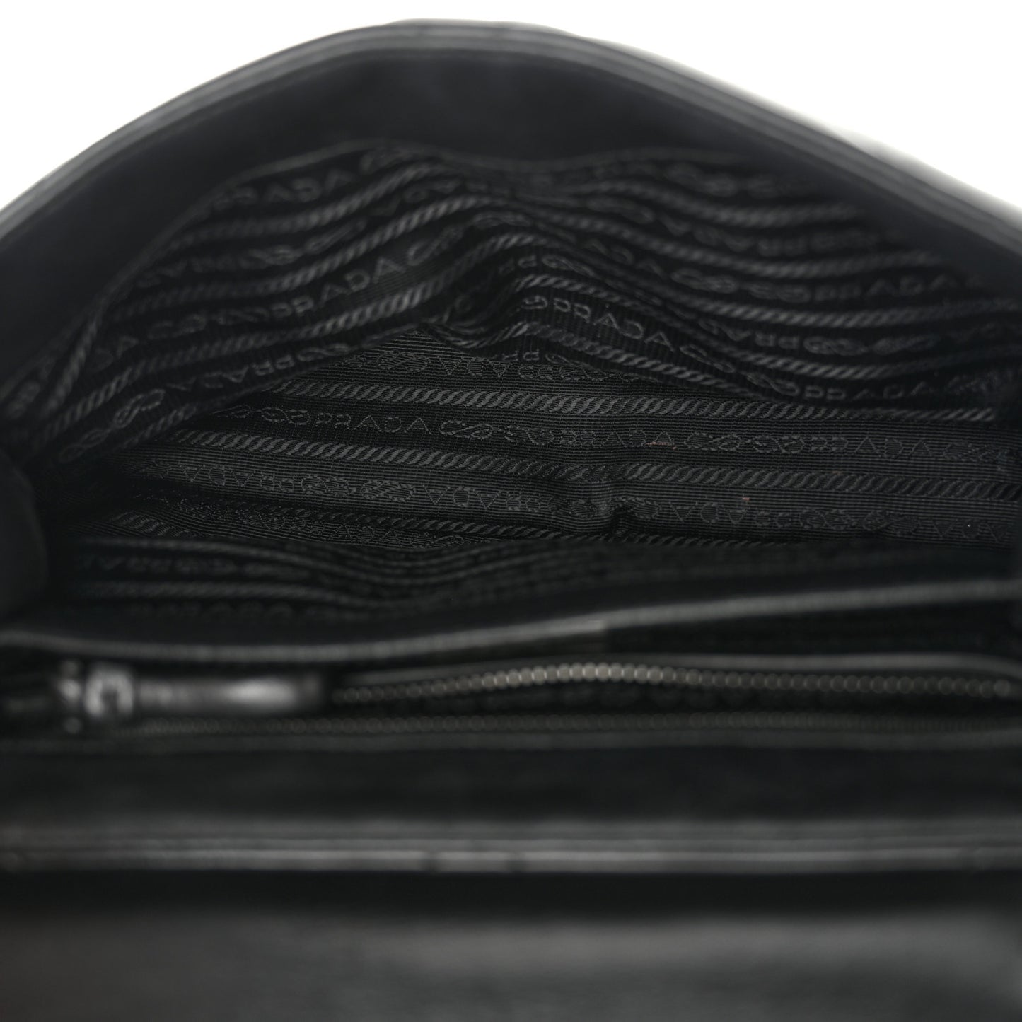 Nappa Triangle Stitched Large Spectrum Bag Black