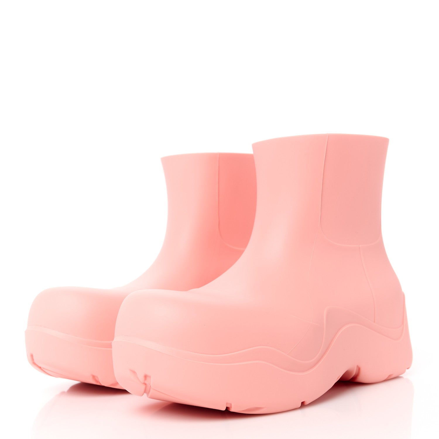 Bottega Veneta Rubber Puddle Ankle Boots 36 Flamingo 3 of 8