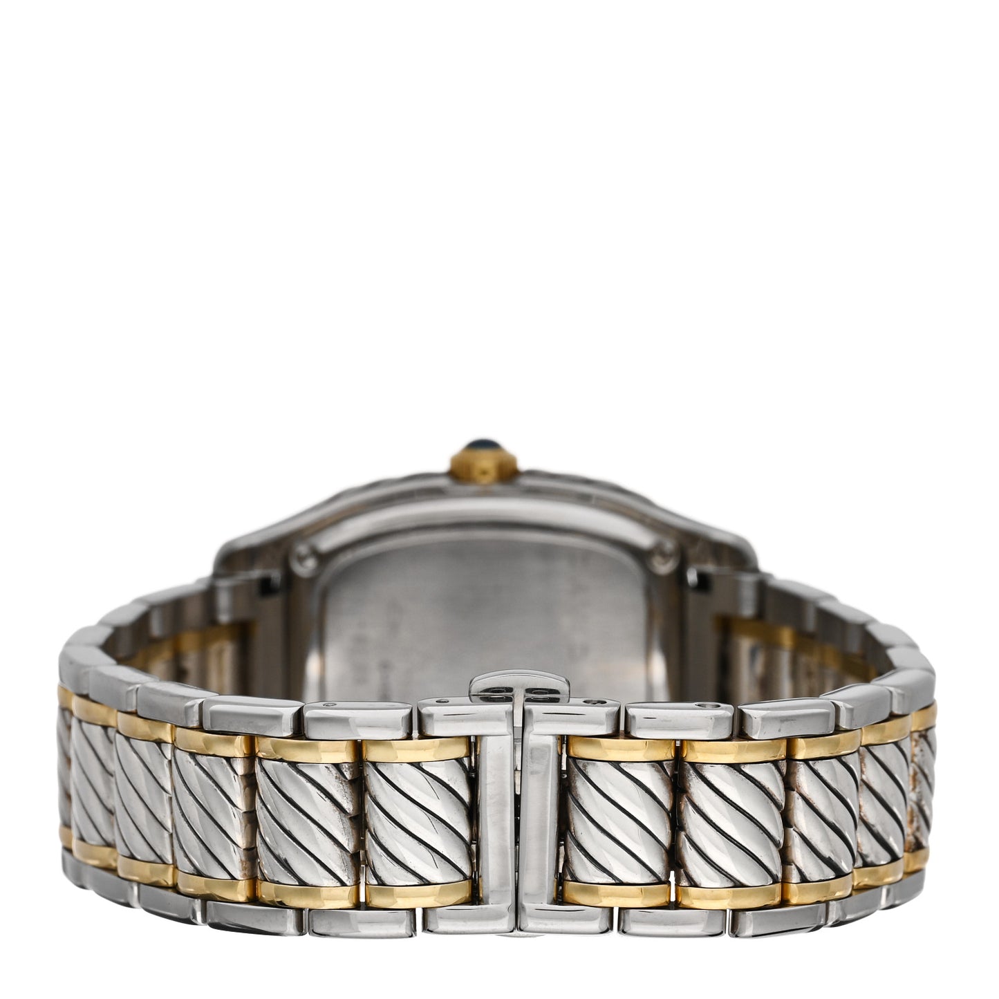 Stainless Steel 18K Yellow Gold Diamond Bezel Mother of Pearl 25mm Thoroughbred Quartz Watch