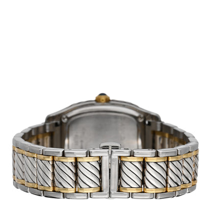 David Yurman Stainless Steel 18K Yellow Gold Diamond Bezel Mother of Pearl 25mm Thoroughbred Quartz Watch 3 of 5