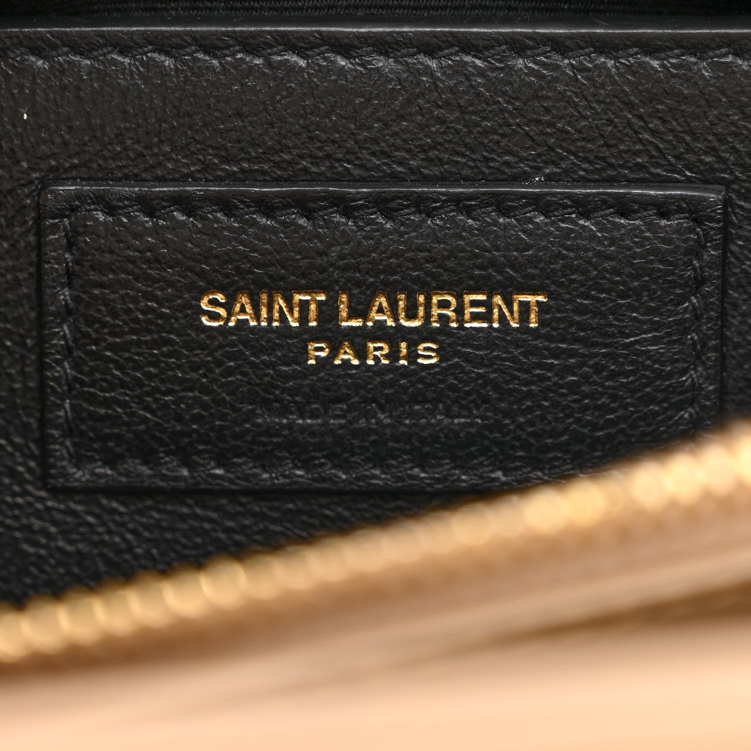 Saint Laurent Calfskin Y Quilted Monogram Small Loulou Chain Satchel Dark Beige 7 of 11